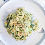 簡単和風 ビーガンアボカドクリームパスタ〈Easy Japanese style avocado cream pasta〉